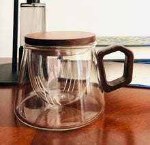 Load image into Gallery viewer, Borosilicate Glass Infuser Mug (340ml)